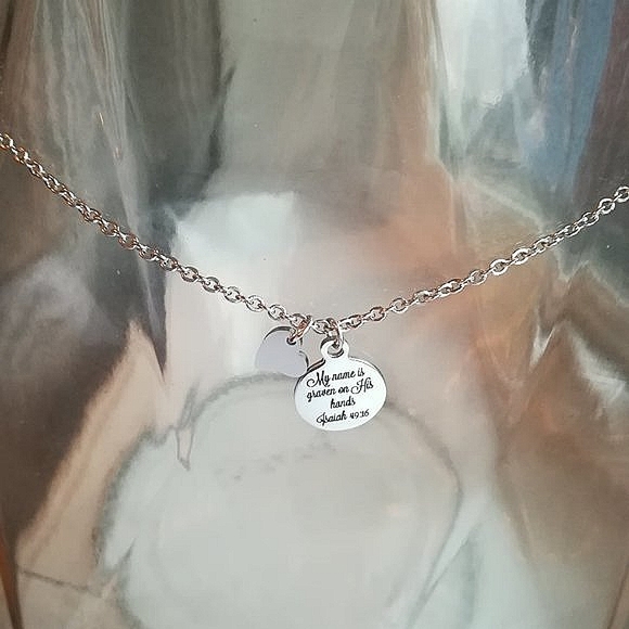 Christian Bible Verse Scripture Necklace - Picture 3 of 3